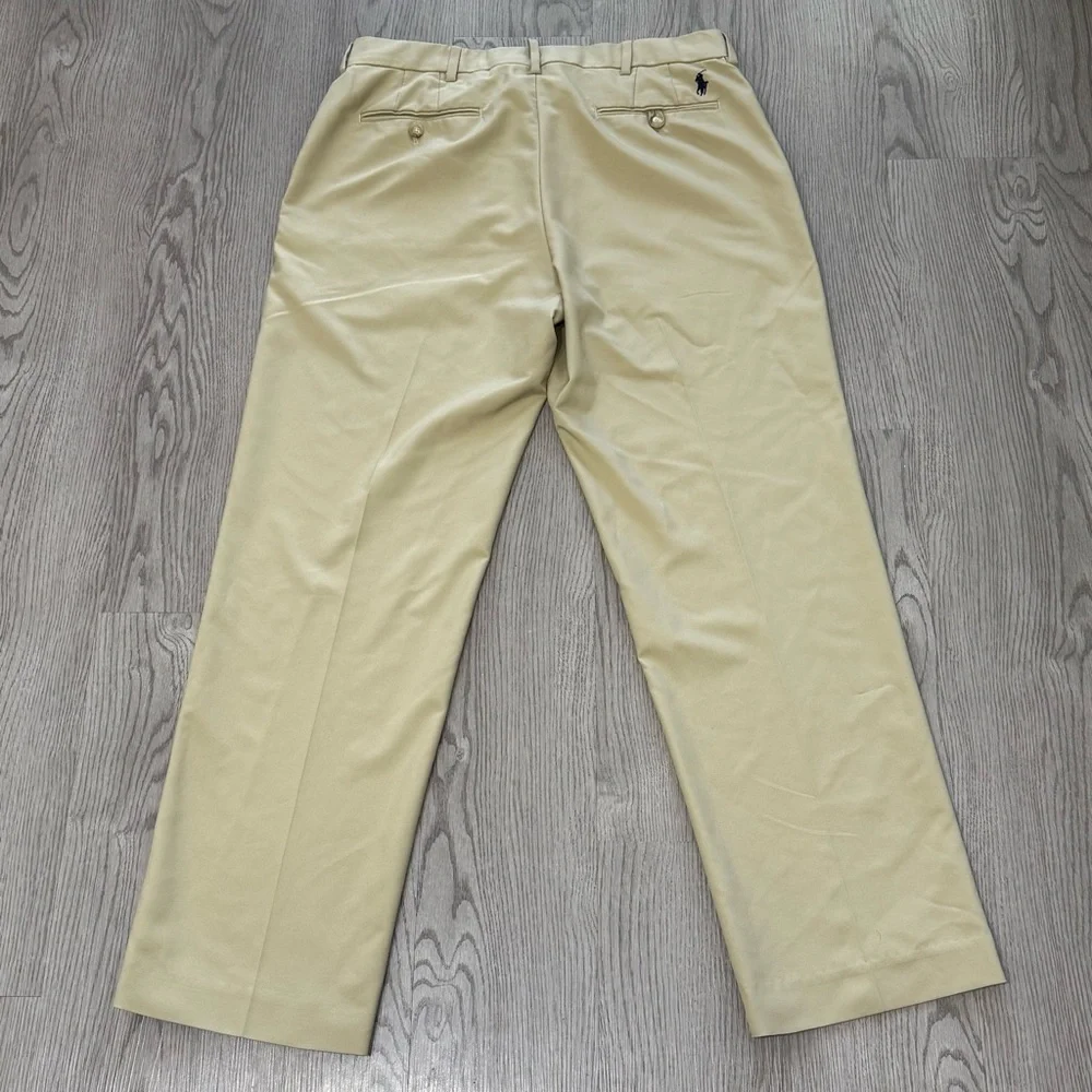 Polo Golf Ralph Lauren Performance‎ Chino Pants Beige Khaki 33x30 Preppy Classic